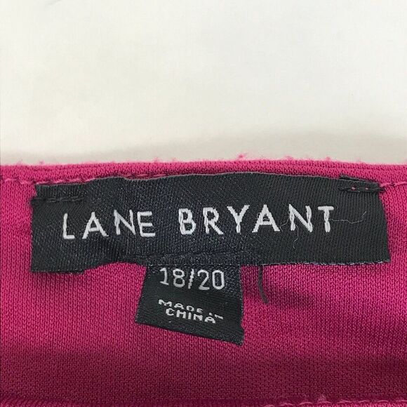 Lane Bryant Square Neck Button Front Top Womens Plus Size 18/20 Festival Fuchsia - Picture 8 of 12